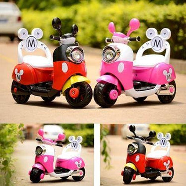 6V Minnie or Mickey Electric Rechargeable Scooter For Kids